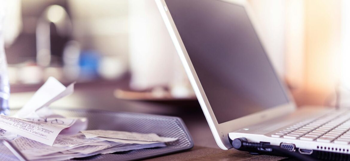 Australian tax return 2026 desk scene with laptop and receipts — Melbourne accountant